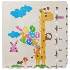 Covoraș de joacă 4Play Giraffe 61×61×4cm 4pcs