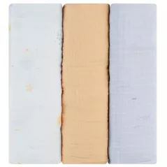 Accesoriu pentru înfășat Kikka Boo 31103010100 Pelinci de muselina Seally Me, 100x100cm, 3buc
