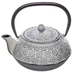 Чайник заварочный Promstore 55747 Ceainic din fonta 1l Folclor, alb