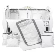 Детское постельное белье PernaMea Set lenjerie 8 piese Royal Gri (PM.101611/1)