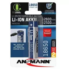 Acumulator Ansmann 1307-0002 18650 Li-Ion 3,6 V / Typ 2600mAh