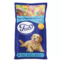 Корм для питомцев Гав! 24231113 Sac caini toate rasele pui-legume 10 kg