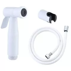 Смеситель для биде Hydro S Aquafix 26, set duș igienic și furtun 1.2m, inox, alb (0103243)