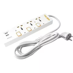 Удлинитель электрический Tolsen 38310 Prelungitor electric 3P+USB 250V 3m