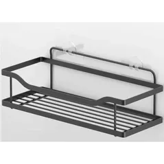 Raft de baie Teknotel ST185n Raft pentru baie 30x12x13cm, negru
