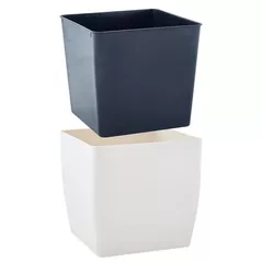 Ghiveci pentru flori Aleana 115084 Cvadro 22x22x21 cm, white rose