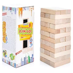 Joc educativ de masă Maximus MX5252 Joc de masă Jin GO jenga din 36 blocuri de lemn