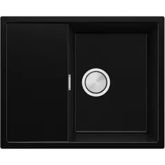 Chiuvetă bucătărie Primagran Ibiza 620-45 Black metallic + accesorii 500x620 MI6KM