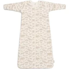 Haine pentru copii Jollein 016-548-67044 Sac de dormit cu maneci detasabile Sleepy Animals Nougat, 70cm