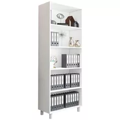 Офисный шкаф Mobildor-Lux cu rafturi (80x38x210H cm) White