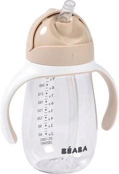 Поильник Beaba B913632 Cana cu pai din Tritan 300ml Clay