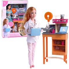 Păpușă Essa JX200-17 Set de joc Clinica veterinară