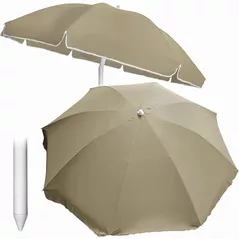 Umbrelă de gradină Jumi OM-281851 Umbrela de gradina/plaja 240cm pliabila, Bej