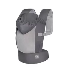 Marsupiu pentru copii KinderKraft KNCABE00GRY0000 Carrybee grey