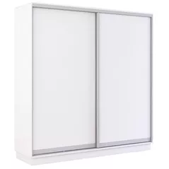 Dulap Mobildor-Lux Fox uși glisante din PAL (220x60x200H cm) Alb