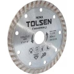 Диск отрезной Tolsen 76743 Диск алмазный Turbo 125*22.2mm