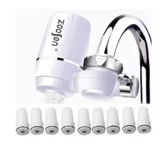 Filtru de curgere pentru apă MPN 24400 Filtru de apa dublu 10", inox, cu robinet