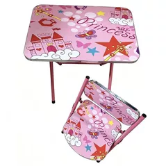Set de mobilier pentru copii Richi (896717) Masa cu scaun Princess, roz, 60x40cm