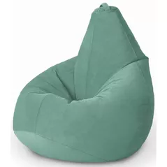 Fotoliu BeanBag BeanBag BM5834, Кресло Груша из велюра Standart, с двойным чехлом, L, Ментоловый