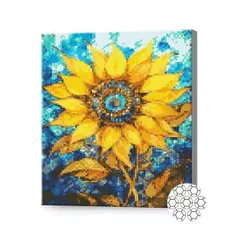 Картина по номерам Art Gallery GB86816 Mozaic cu diamante 30x40cm Floarea-soarelui grafica