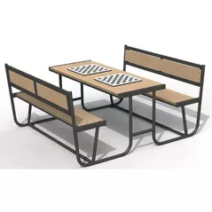 Комплектующий элемент для детской площадки Copfer PTP050-01 Шахматный стол со стульями (древесно-полимерный композит)