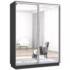 Dulap Mobildor-Lux Fox uși glisante din oglinzi (170x60x230H cm) Anthracite