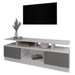 Comodă TV Smartex (16534) Т9 180cm TV Alb+Grafit