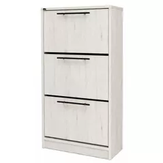 Полка для обуви Mashtab 12442 Soria cu 3 sertare (640x290x1250) Stejar Alb