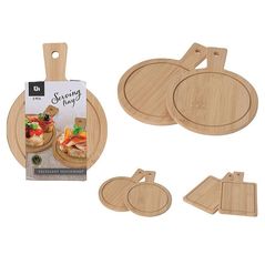 Доска разделочная Excellent Houseware 50887 Set suport 2buc 19x11cm/D14x19cm, lemn