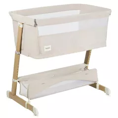 Leagăn Lionelo Patuc co-sleeper 5in1 Thomi Beige Sand