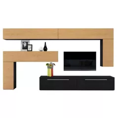 Set mobilă living Indart Livingul Kubo 01 (360x43x210)