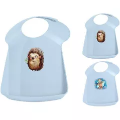 Слюнявчики Бытпласт 45672 Нагрудник детский Пластишка 35x25x5cm голубой