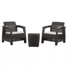 Mobilier pentru grădină Hydro S Mobila p/u terasa si balcon Ferrara Star, 2 persoane, Wengue