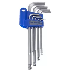 Набор ручных инструментов King Tony 20129SR шестигранники с шаром длинные 1/16"-3/8", 9 пр. (дюйм.)