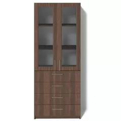 Офисный шкаф Fabrik Home Office-Line №3 орех тёмный