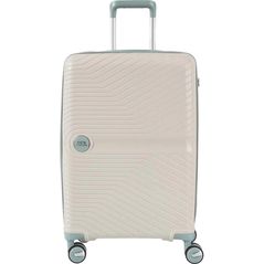 Valiză CCS 5239 L White/Blue