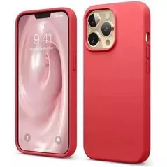 Husă pentru smartphone Helmet iPhone 13 Pro, Red Liquid Silicone