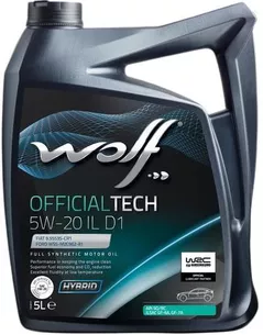 Масло Wolf 5W20 OFFTECH IL D1 5L