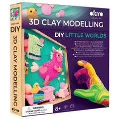 Набор для творчества Okto 20050 Set creativ DIY cu plastilină aerată Air Clay Lumi mici: Unicorn