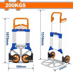 Тележка Wadfow WWB9A20 Carucior bagaje 200kg aluminium