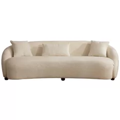 Диван Trendy Napoli Crem Bouclette (3 locuri)