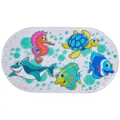 Covoraș de baie Bisk 08532 antiderapant FUN 69/39 MULTI