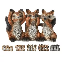 Decor pentru grădină ProGarden 18356 Животное не вижу, не слышу, не говорю зла 12cm