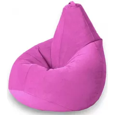 Fotoliu BeanBag BeanBag BM5844, Кресло Груша из велюра Standart, с двойным чехлом, XL, Розовый