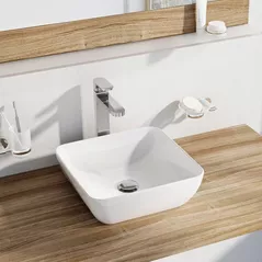 Lavoar Ravak UNI 380 S Slim 380x380x125mm White XJX01138001