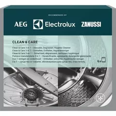 Detergent anticalc Electrolux M3GCP400 Clean and Care 3x 1 pentru masini de spalat rufe & vase (6 buc)