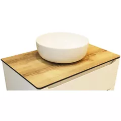 Столешница для умывальника Bayro Bergamo 800x520 панель CrownLam 12мм delano eiche