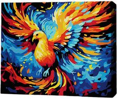 Tablou pe numere BrushMe RMGB013FC 30x40сm (pânză neagră/fără cutie) Renaștere