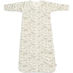 Haine pentru copii Jollein 016-548-67043 Sac de dormit cu maneci detasabile Sleepy Animals Olive Green, 70cm