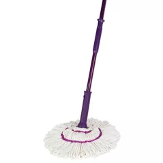 Mop și perie Oti 140240 mop Click-Click, microfibra, coada metalica, 130 cm